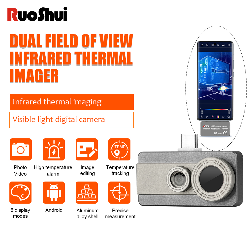 Thermal Imaging Camera Pcb Repair - スマートフォン,デュアルビジョン,熱画像カメラ,Android type-c画像,完璧な携帯電話,最大温度計,3D