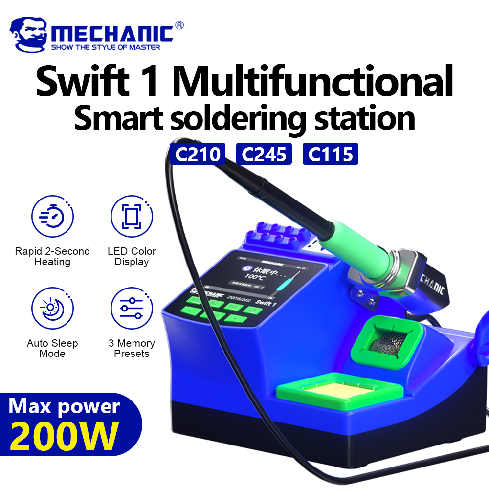 MECHANIC Swift 1 デジタルはんだ付けステーシ - C210 Precision Soldering Station のレビューと価格