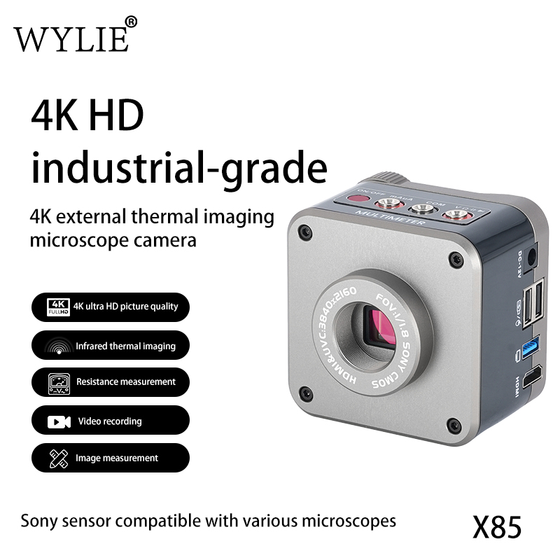 WYLIE X85 4K工業用顕微鏡カメラ、赤外線サーマルイ - 4K Microscope Camera Sony Sensor のレビューと価格